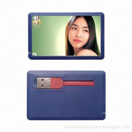 Card Shaped USB Flash Drive, 128MB-64GB Capacity
